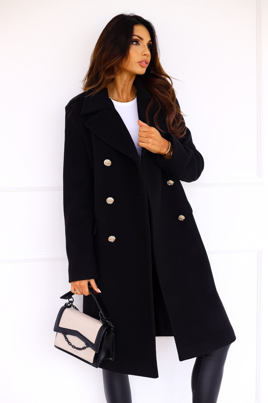 Samantha | Elegant Double-Breasted Women's Coat for All Seasons