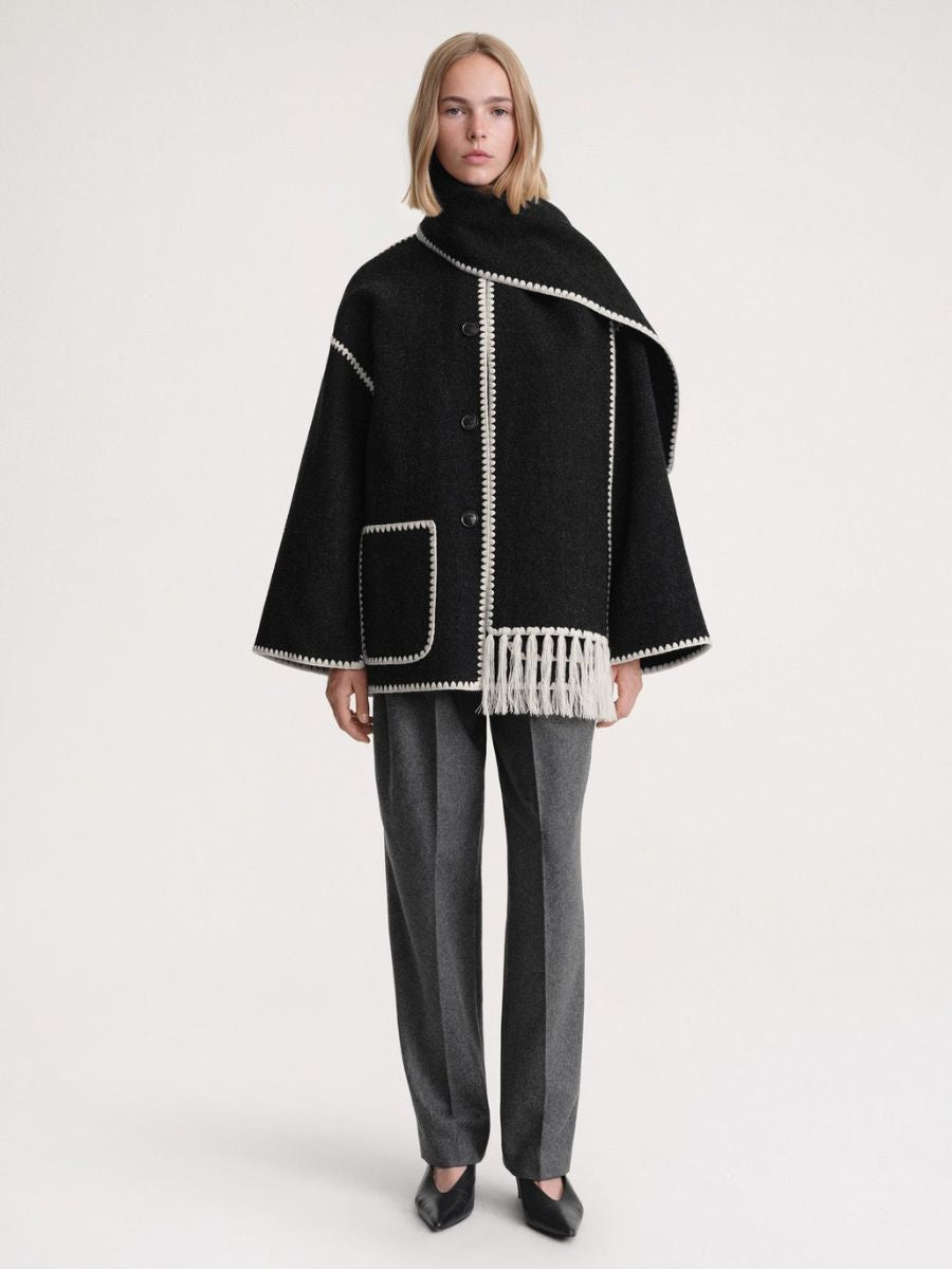 Zara | Stylish Women's Scarf Jacket for Cozy Warmth