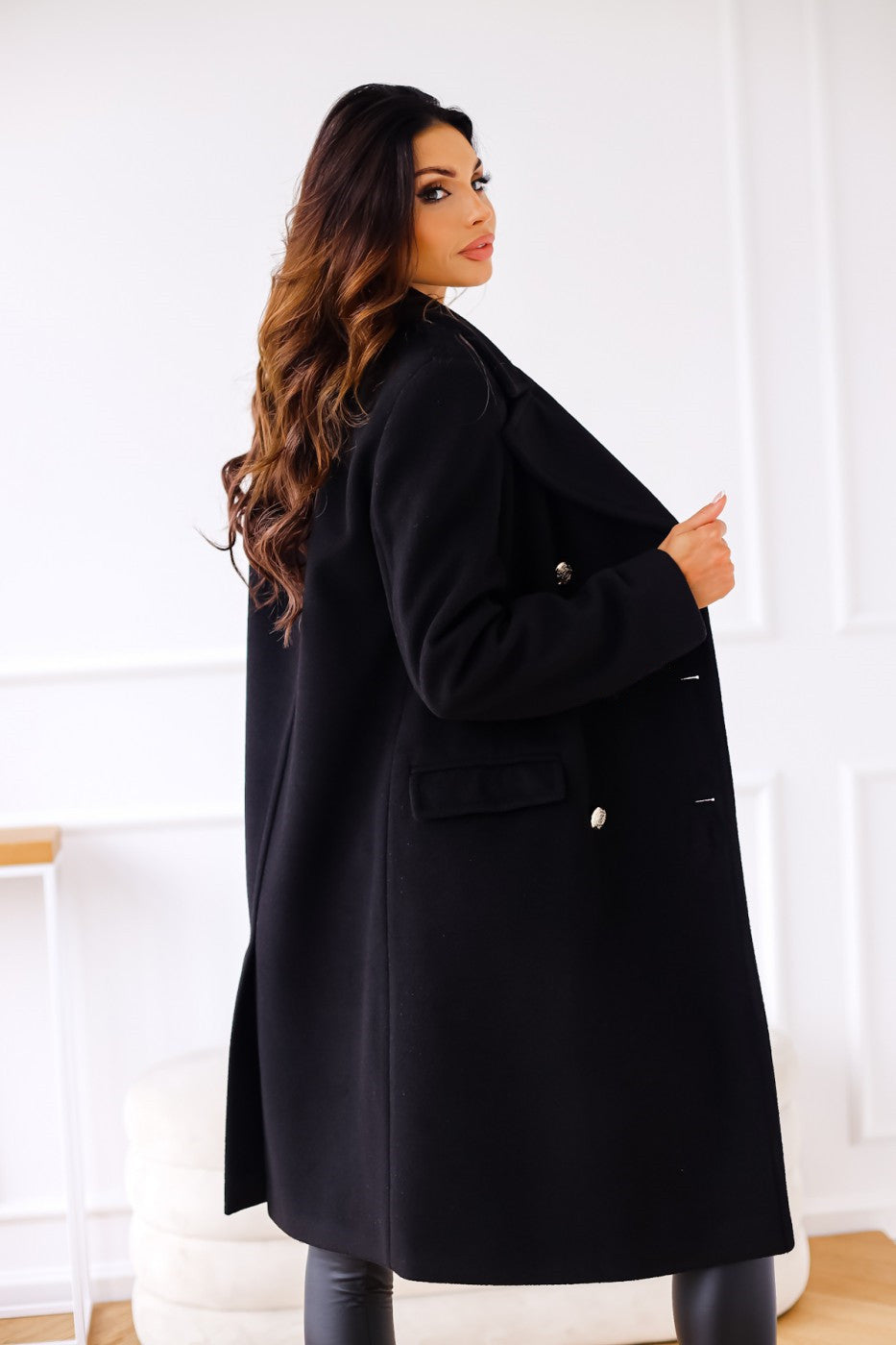 Samantha | Elegant Double-Breasted Women's Coat for All Seasons