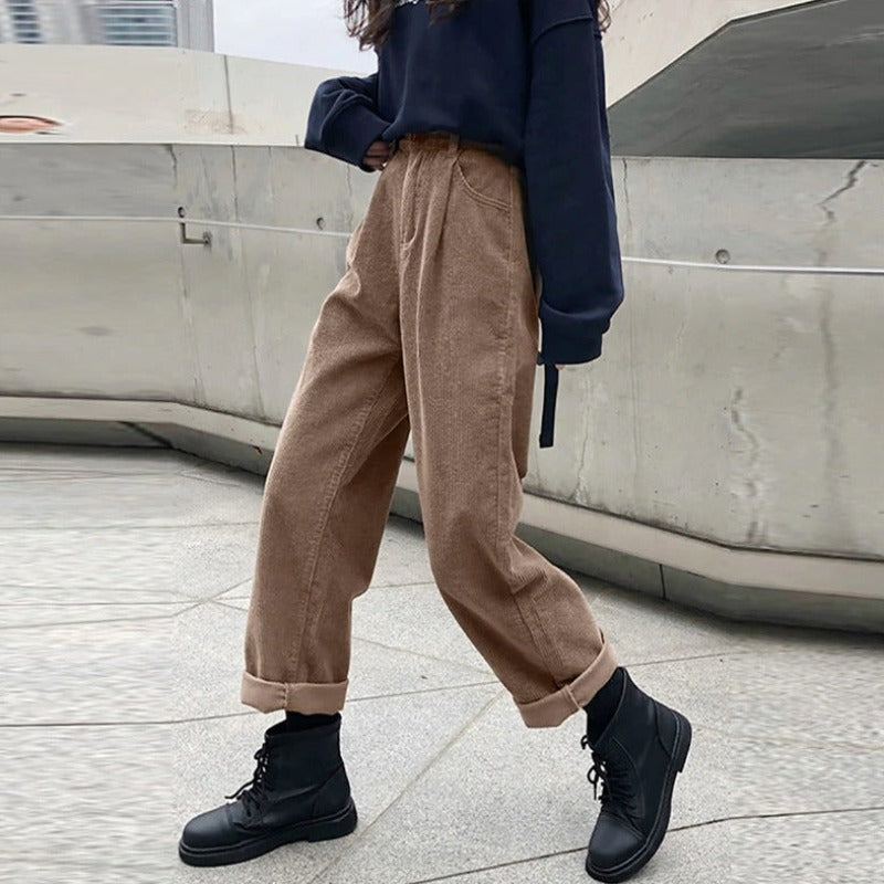 Evelyn | Women's Vintage Cord Trousers for Stylish Comfort