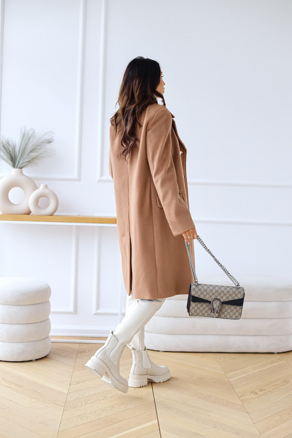 Samantha | Elegant Double-Breasted Women's Coat for All Seasons