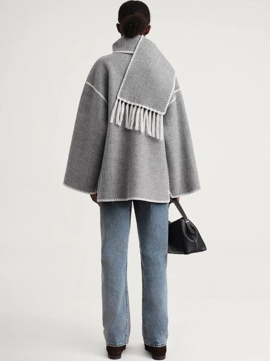 Zara | Stylish Women's Scarf Jacket for Cozy Warmth