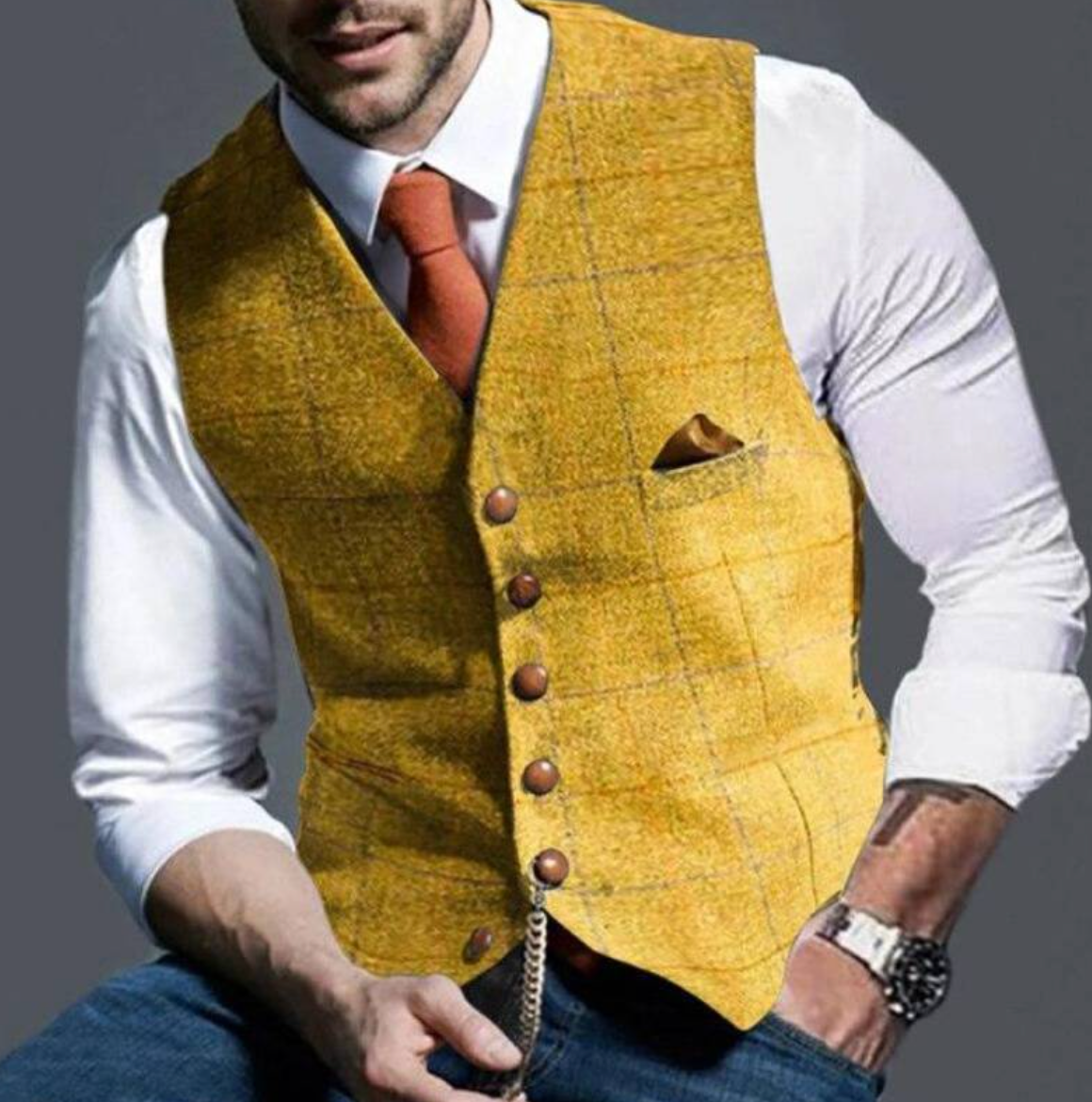 James | Classic Men’s Vest for Timeless Style and Elegance