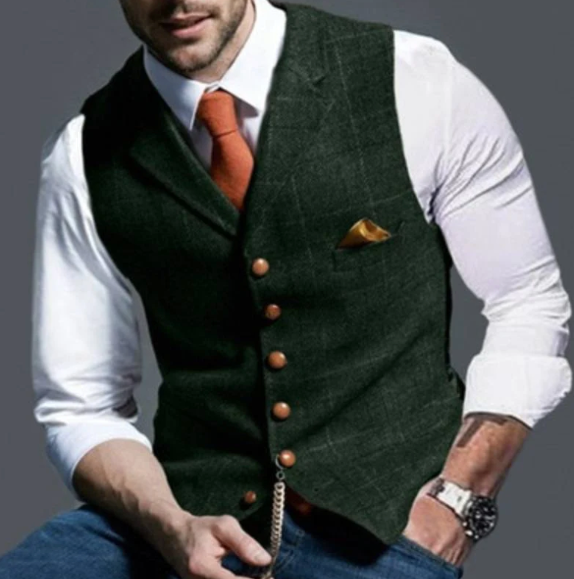 James | Classic Men’s Vest for Timeless Style and Elegance