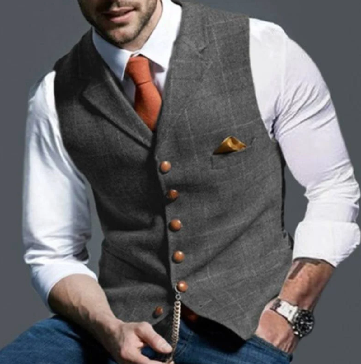 James | Classic Men’s Vest for Timeless Style and Elegance