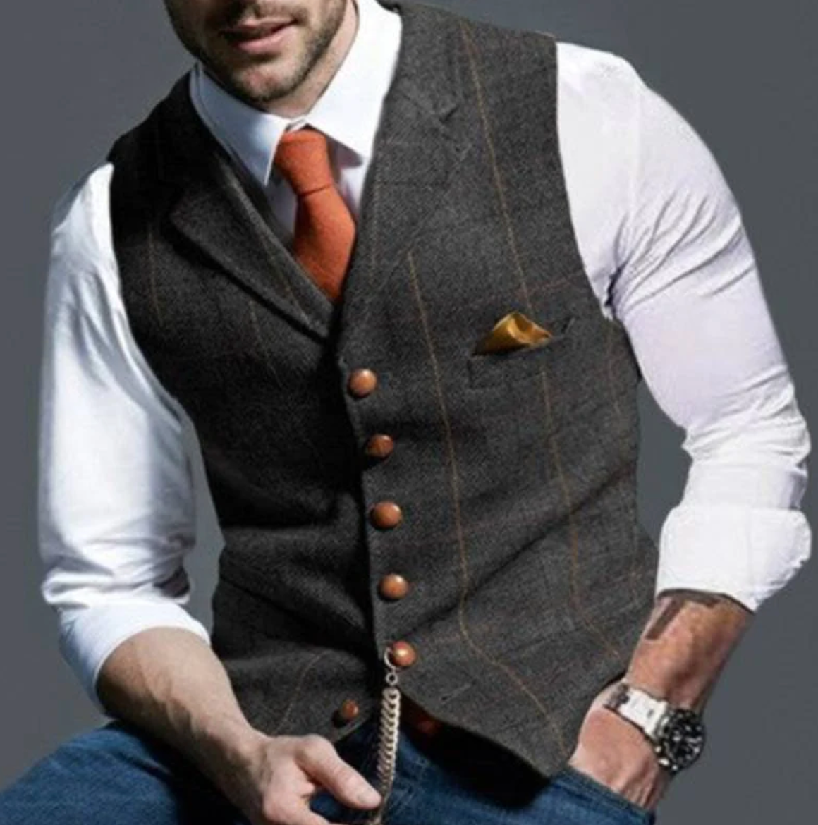 James | Classic Men’s Vest for Timeless Style and Elegance