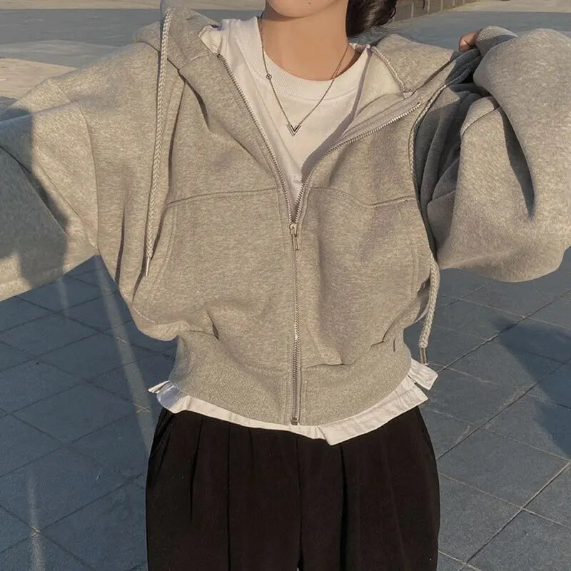 Maya | Oversized Zip-Up Hoodie for Women - Cozy Casual Wear