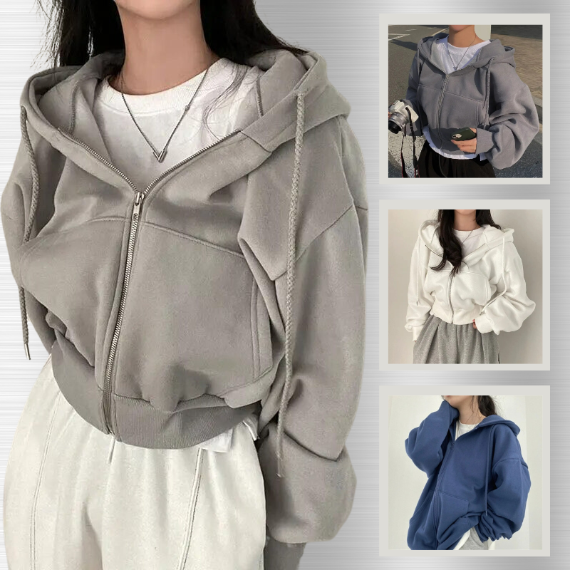 Maya | Oversized Zip-Up Hoodie for Women - Cozy Casual Wear