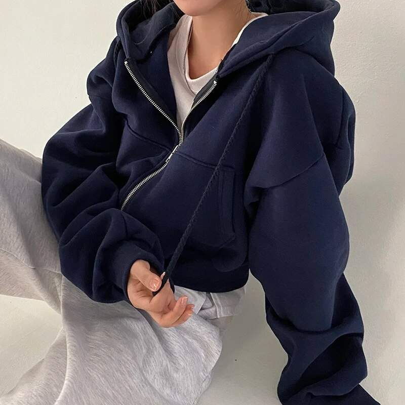 Maya | Oversized Zip-Up Hoodie for Women - Cozy Casual Wear