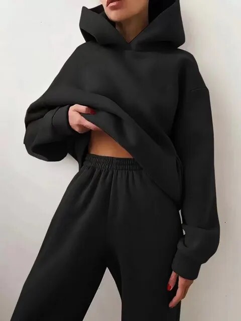 Ella | Cozy Women's Hoodie and Jogger Set for Winter Comfort