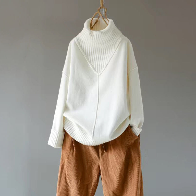 Freya | Stylish Women's V-Neck Pullover for Cozy Comfort