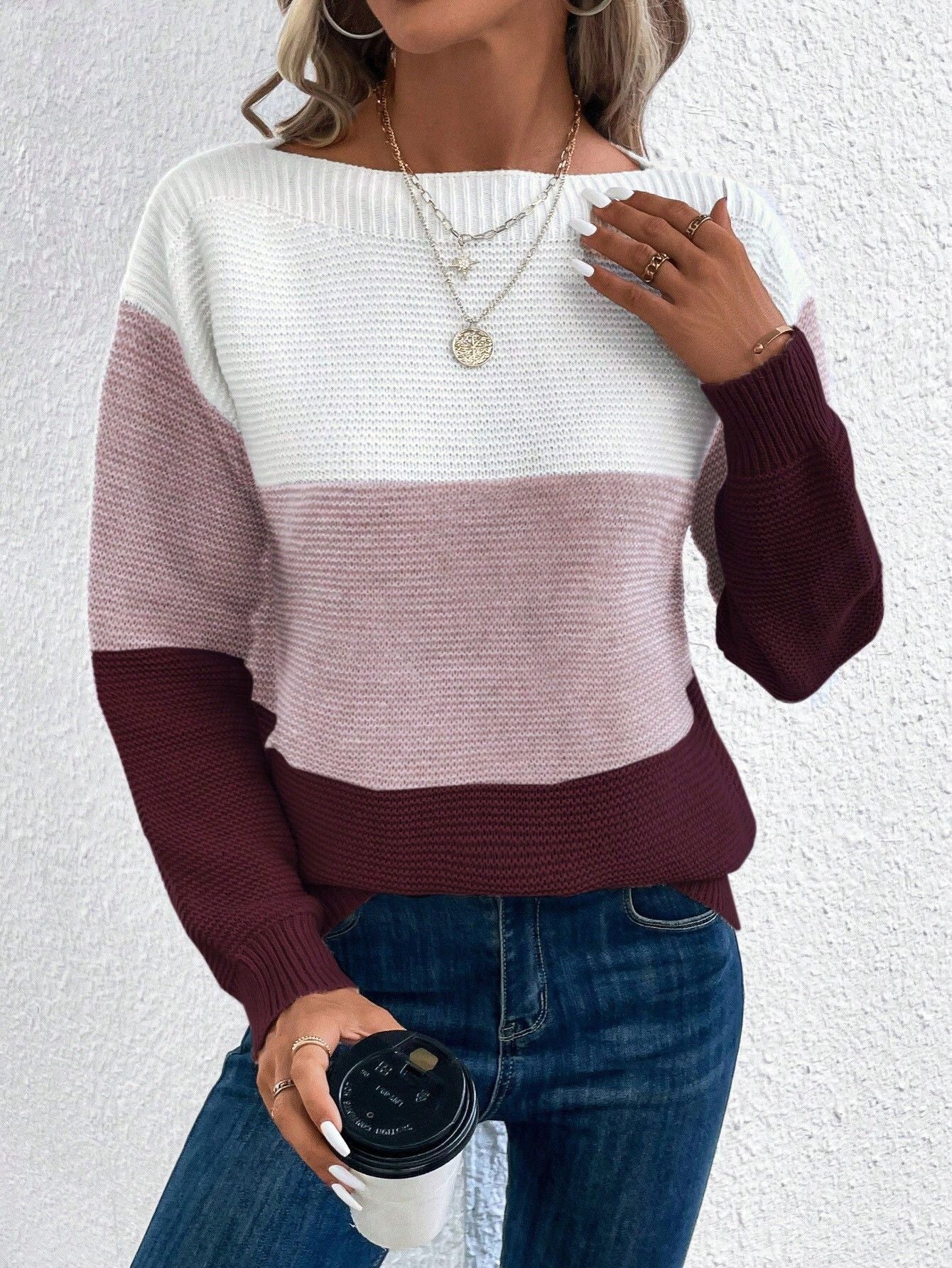 Zinnia | Trendy Women's Colorblock Sweater for Casual Style