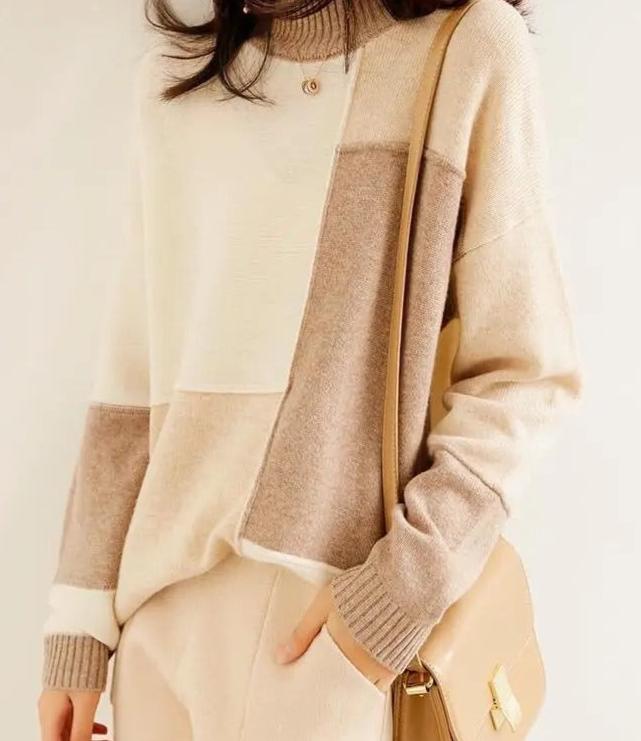 Selene | Trendy Colorblock Sweater for Women Fashion