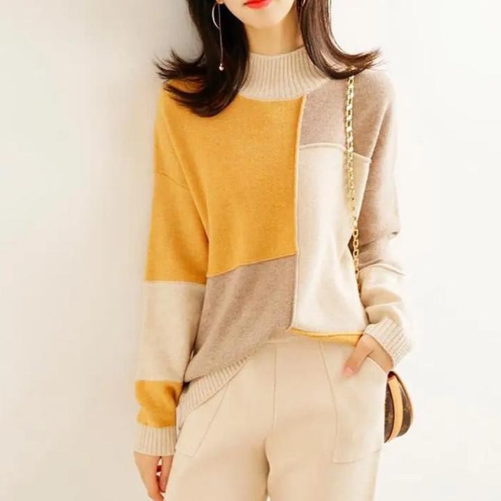 Selene | Trendy Colorblock Sweater for Women Fashion